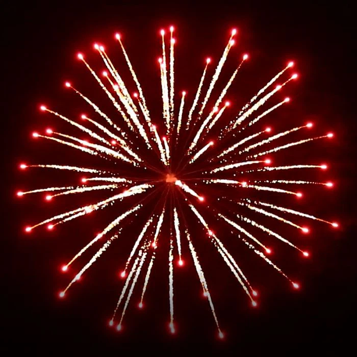 Professional fireworks for sale gold wave to red